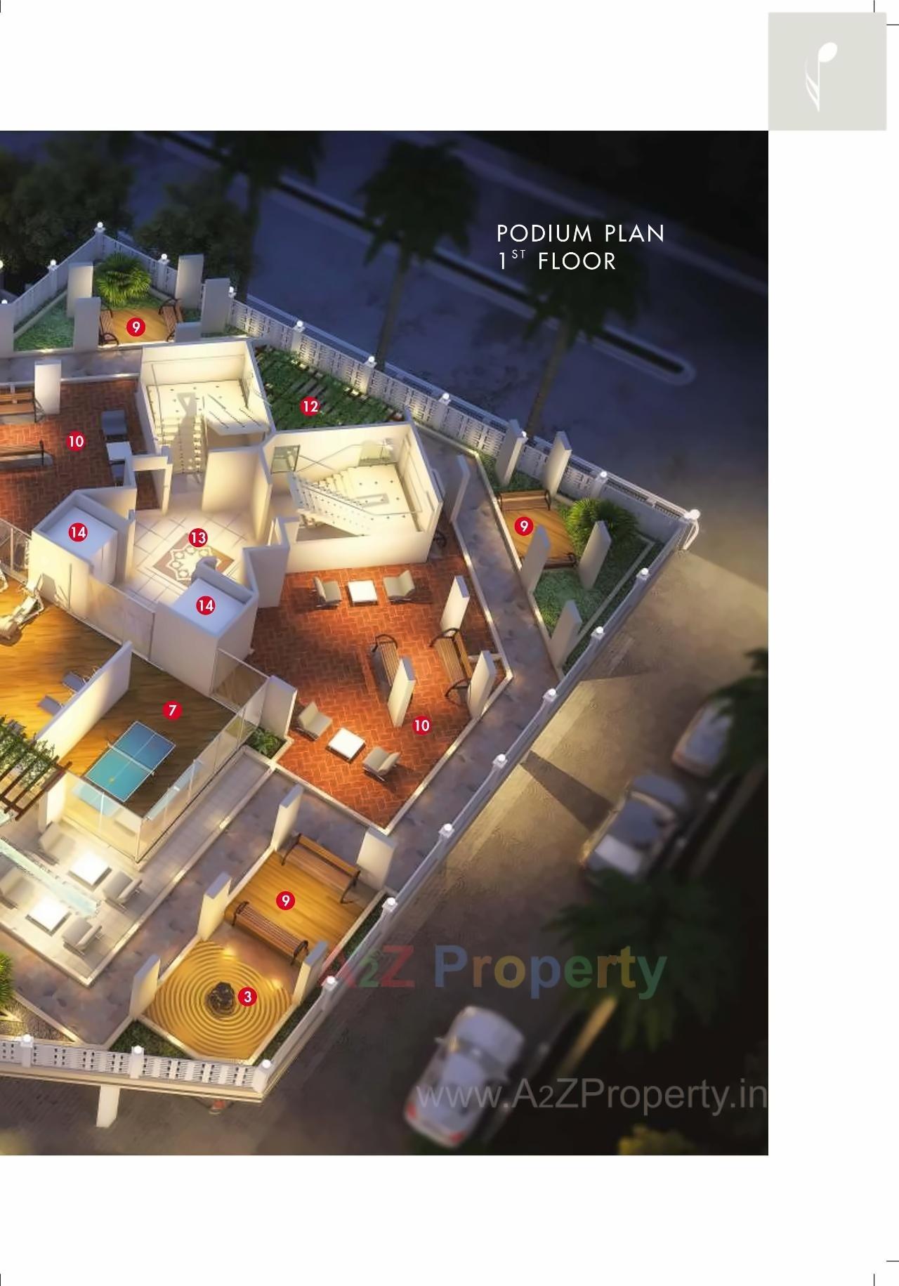 Layout of real estate project Elite Grandeur located at Kharghar, Raigarh, Maharashtra