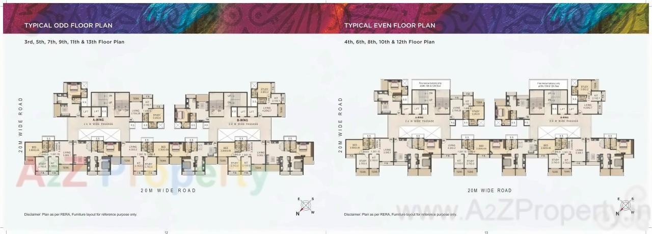 Layout of real estate project Excelencia located at Bokadvira, Raigarh, Maharashtra