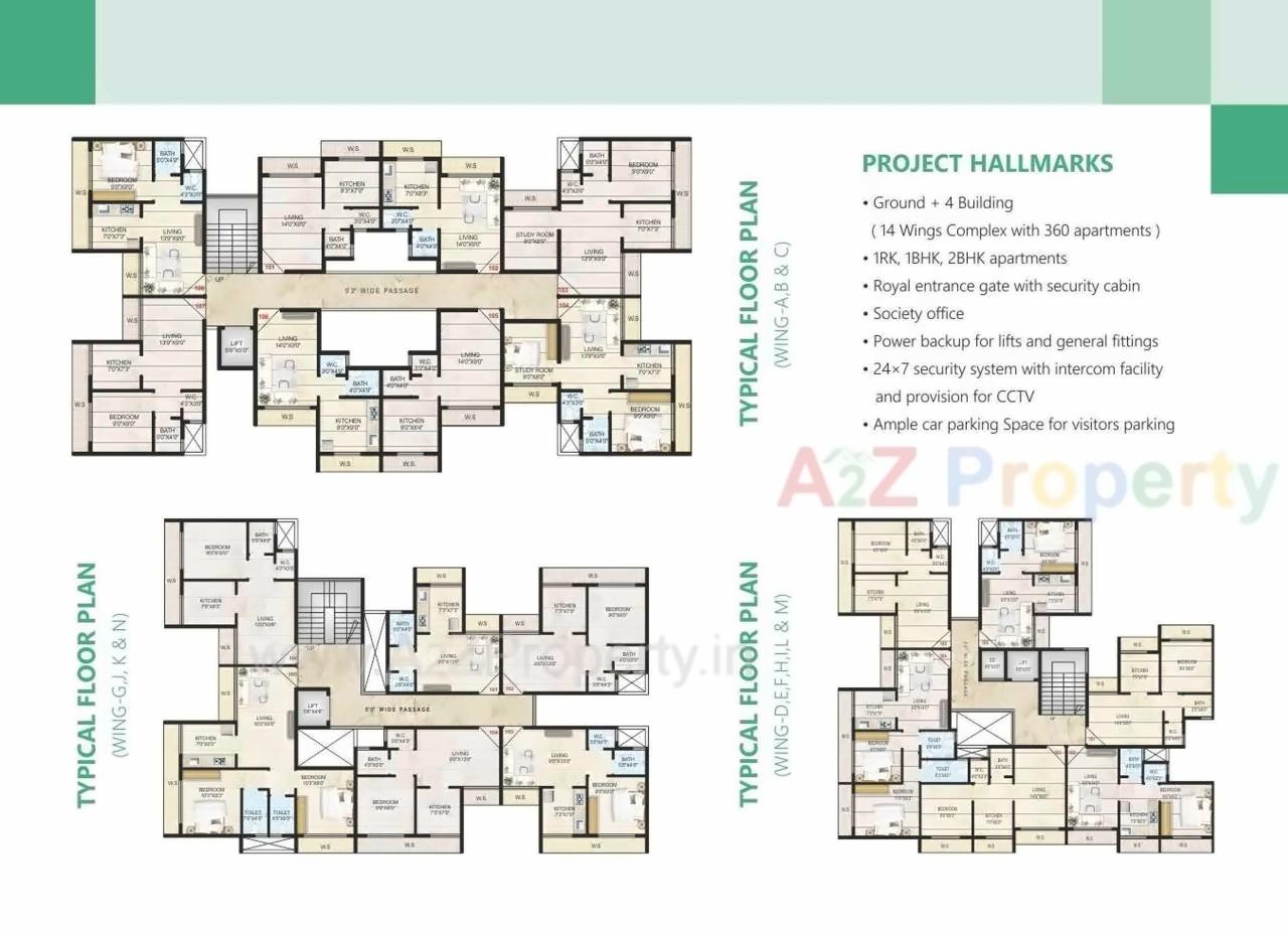 Layout of real estate project Florence Town located at Diksal, Raigarh, Maharashtra