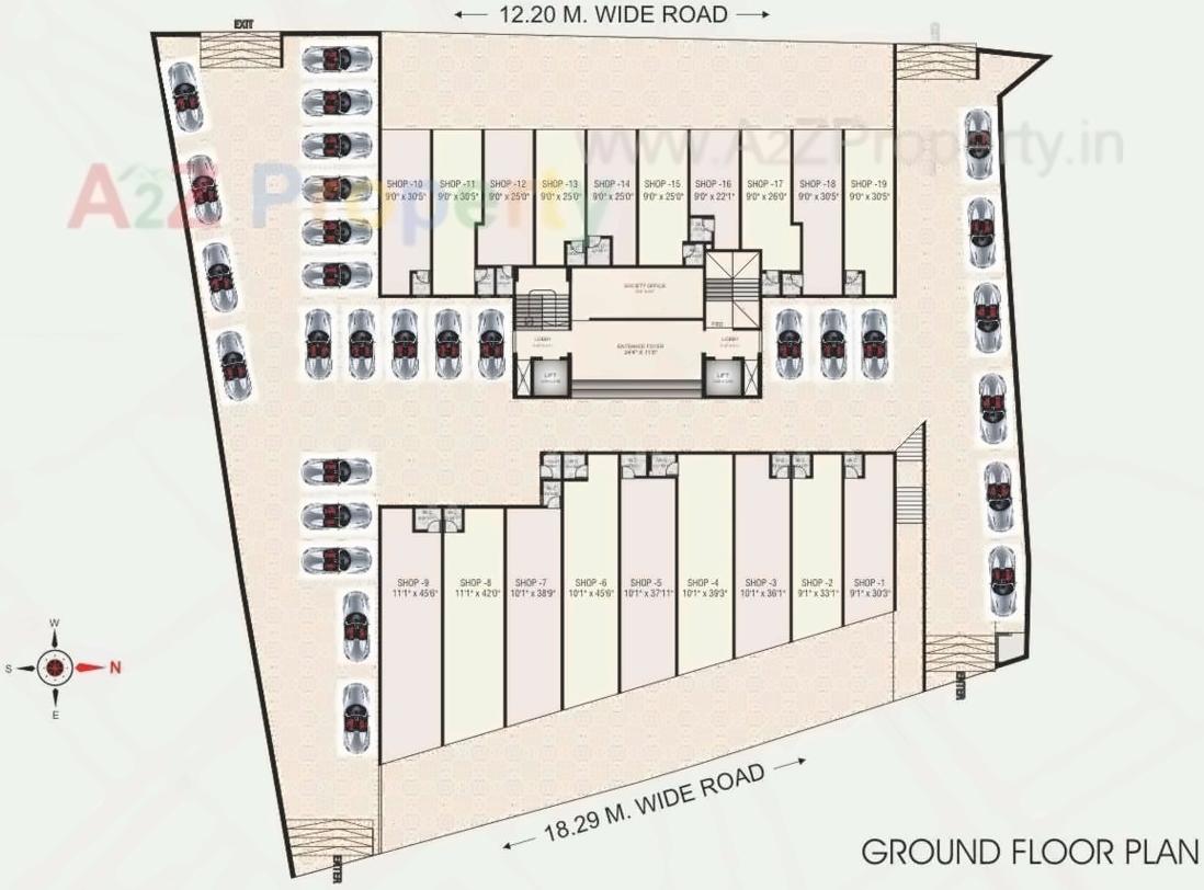 Layout of real estate project Future Heights located at Panvel, Raigarh, Maharashtra