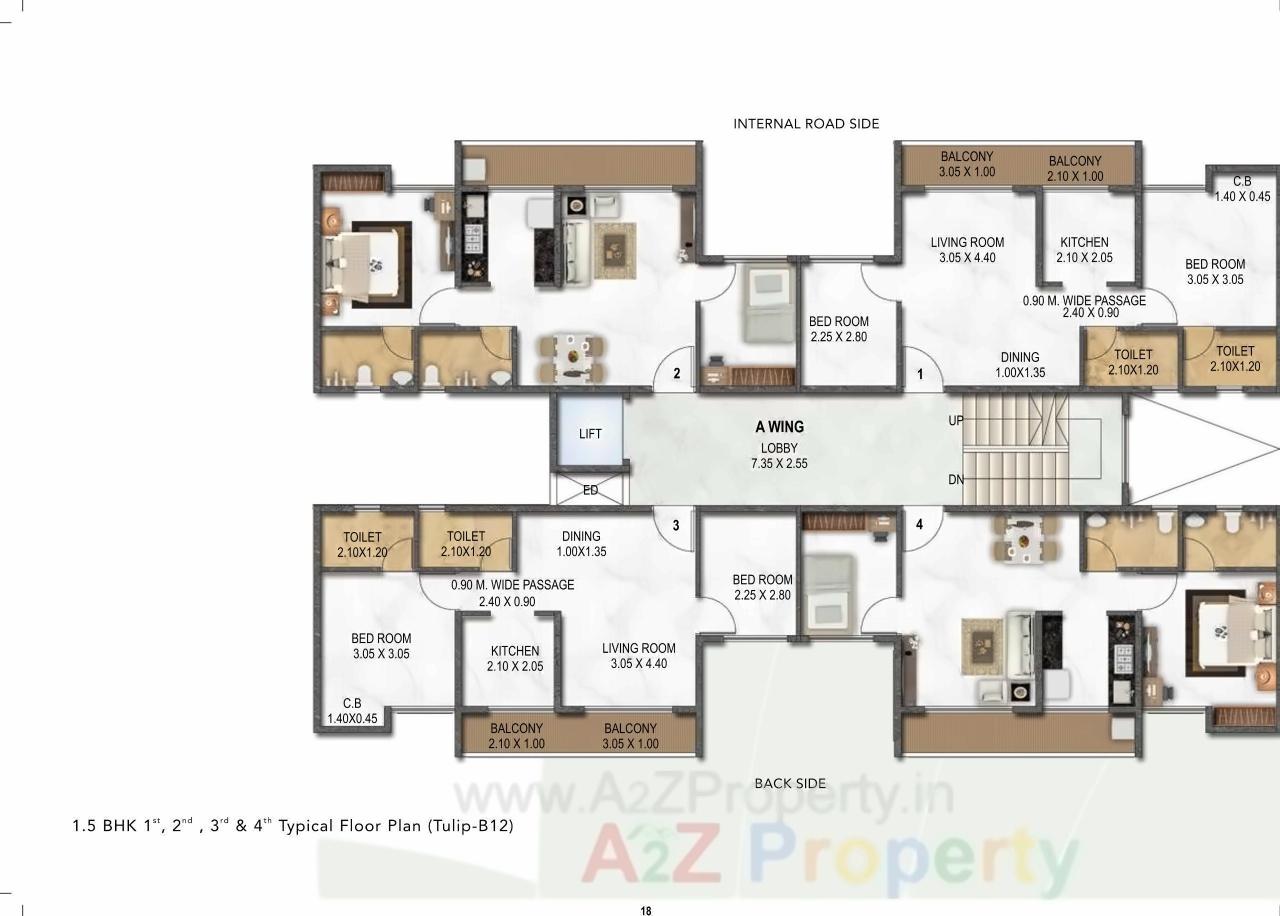 Layout of real estate project Gardenia located at Koyana-velhe, Raigarh, Maharashtra