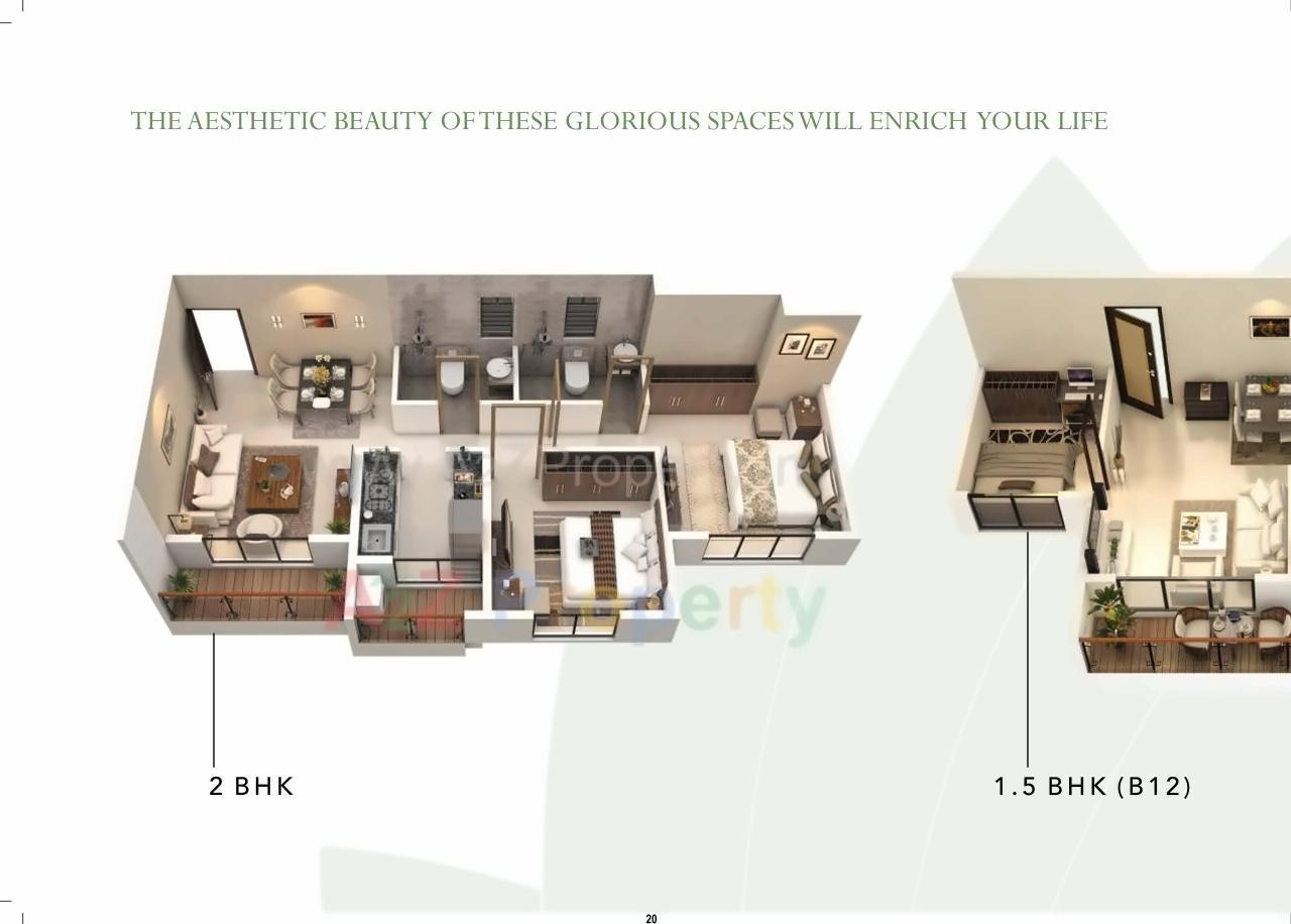 Layout of real estate project Gardenia located at Koyana-velhe, Raigarh, Maharashtra