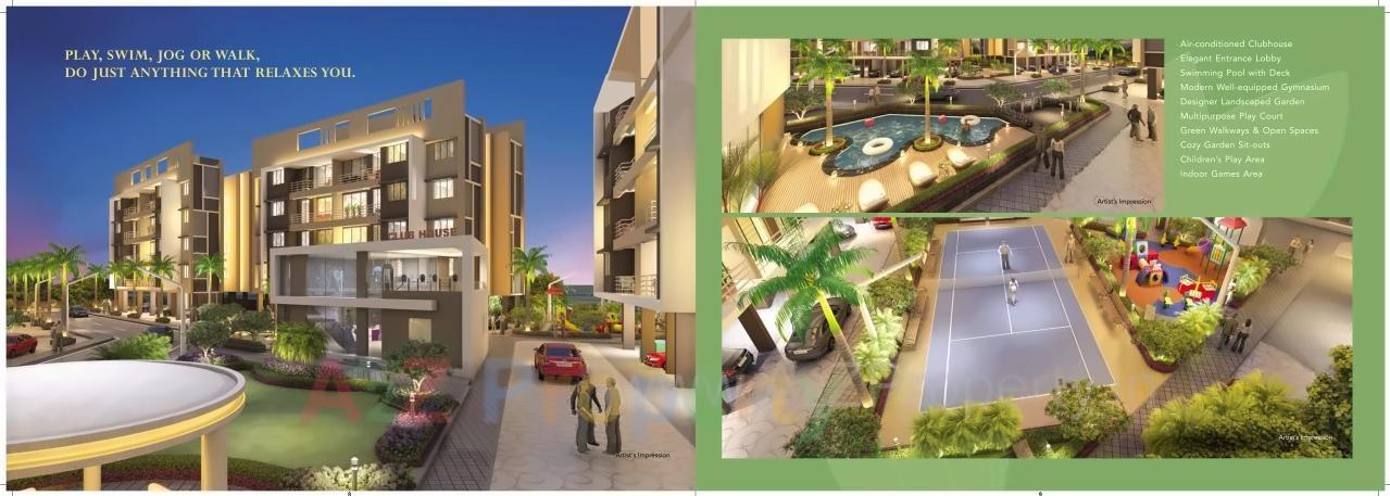 3D Elevation of real estate project Gardenia located at Koyana-velhe, Raigarh, Maharashtra