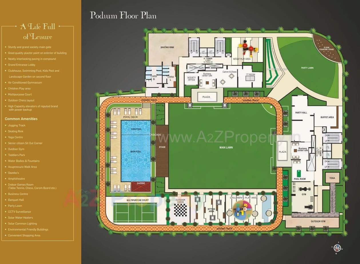 Layout of real estate project Greenwoods located at Kharghar, Raigarh, Maharashtra