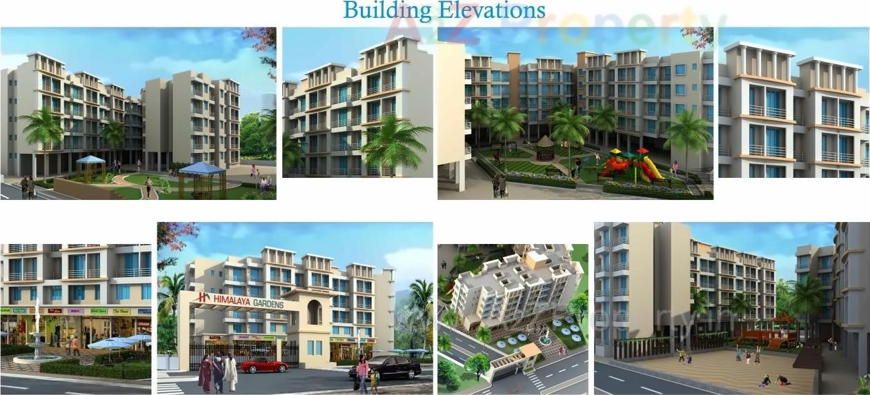 3D Elevation of real estate project Himalaya Gardens located at Pashane, Raigarh, Maharashtra
