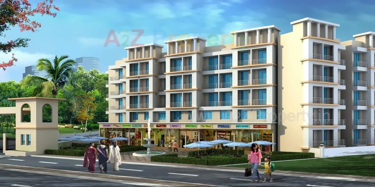 3D Elevation of real estate project Himalaya Gardens located at Pashane, Raigarh, Maharashtra