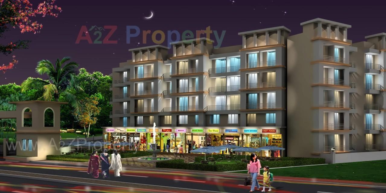 3D Elevation of real estate project Himalaya Gardens located at Pashane, Raigarh, Maharashtra