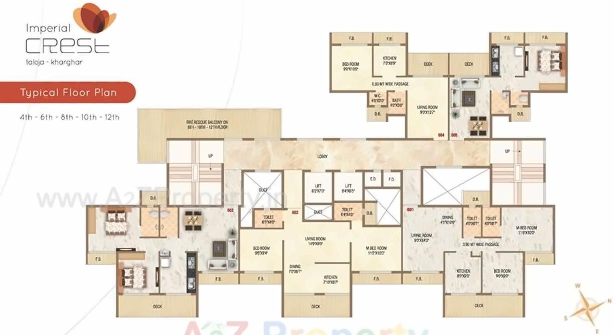 Layout of real estate project Imperial Crest located at Taloje-panchnad-, Raigarh, Maharashtra