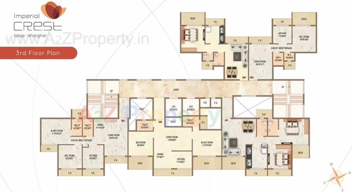 Layout of real estate project Imperial Crest located at Taloje-panchnad-, Raigarh, Maharashtra