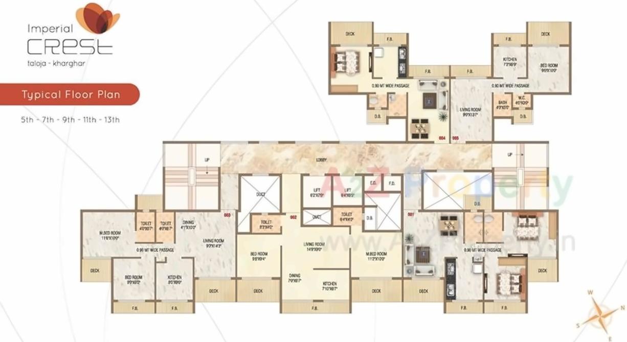 Layout of real estate project Imperial Crest located at Taloje-panchnad-, Raigarh, Maharashtra