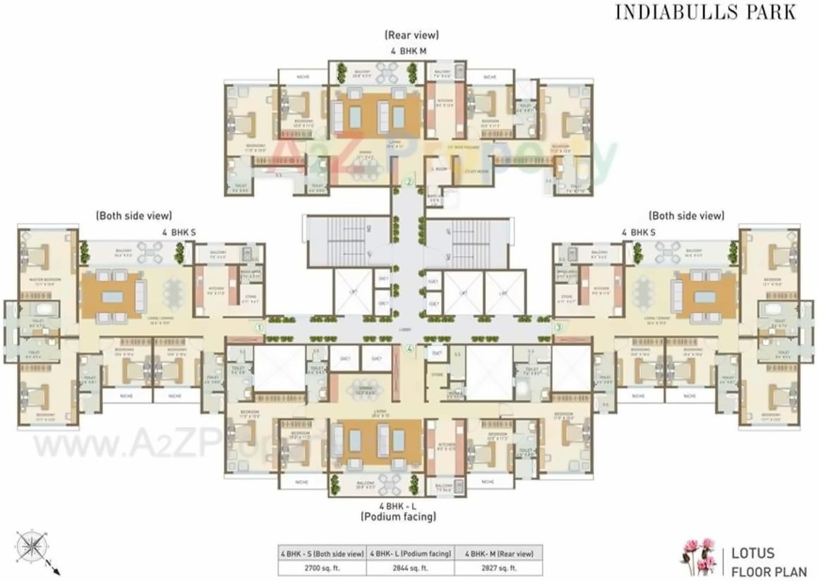 Layout of real estate project Indiabulls Park located at Kon, Raigarh, Maharashtra