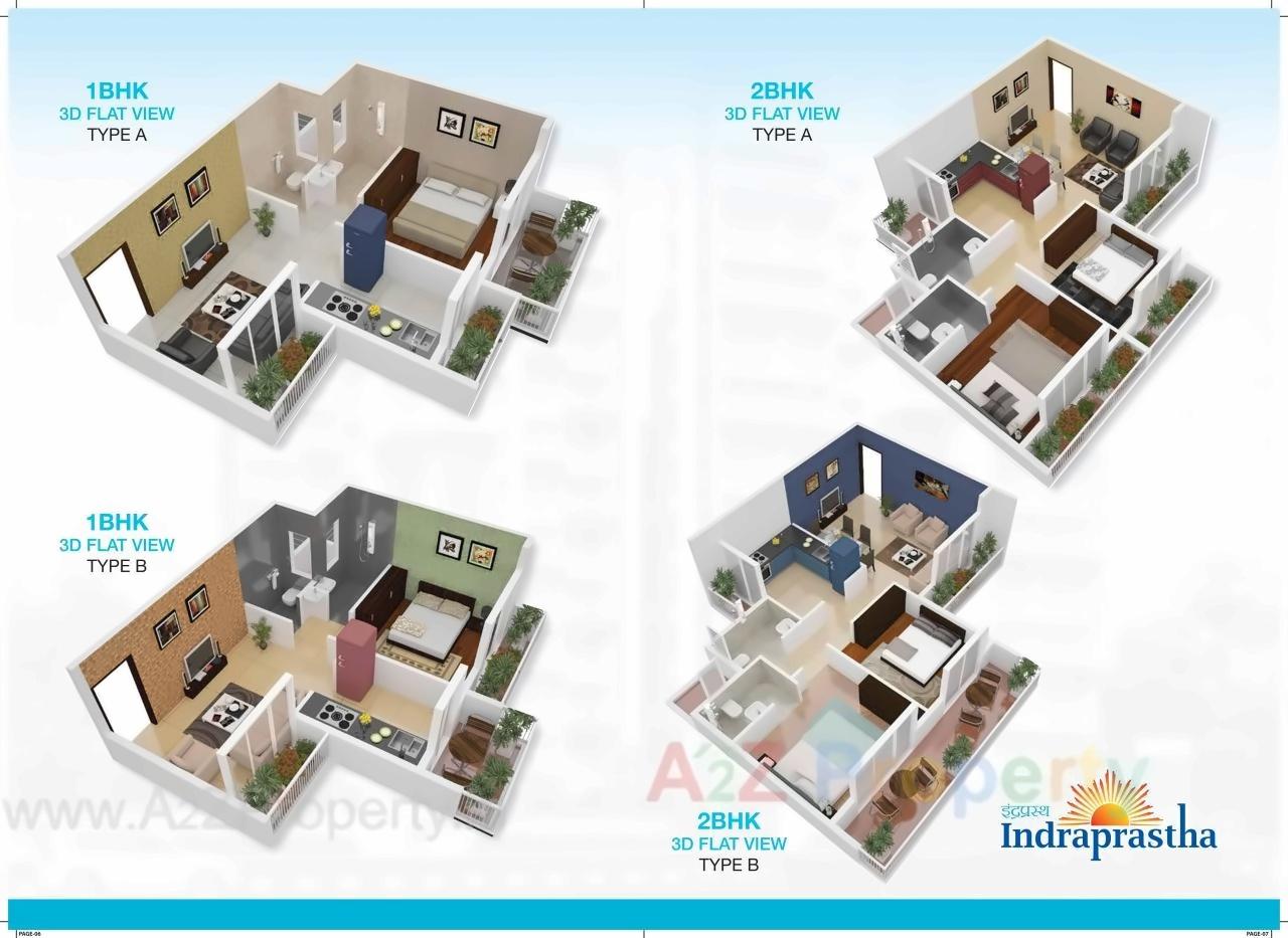 Layout of real estate project Indraprastha located at Karanjade, Raigarh, Maharashtra