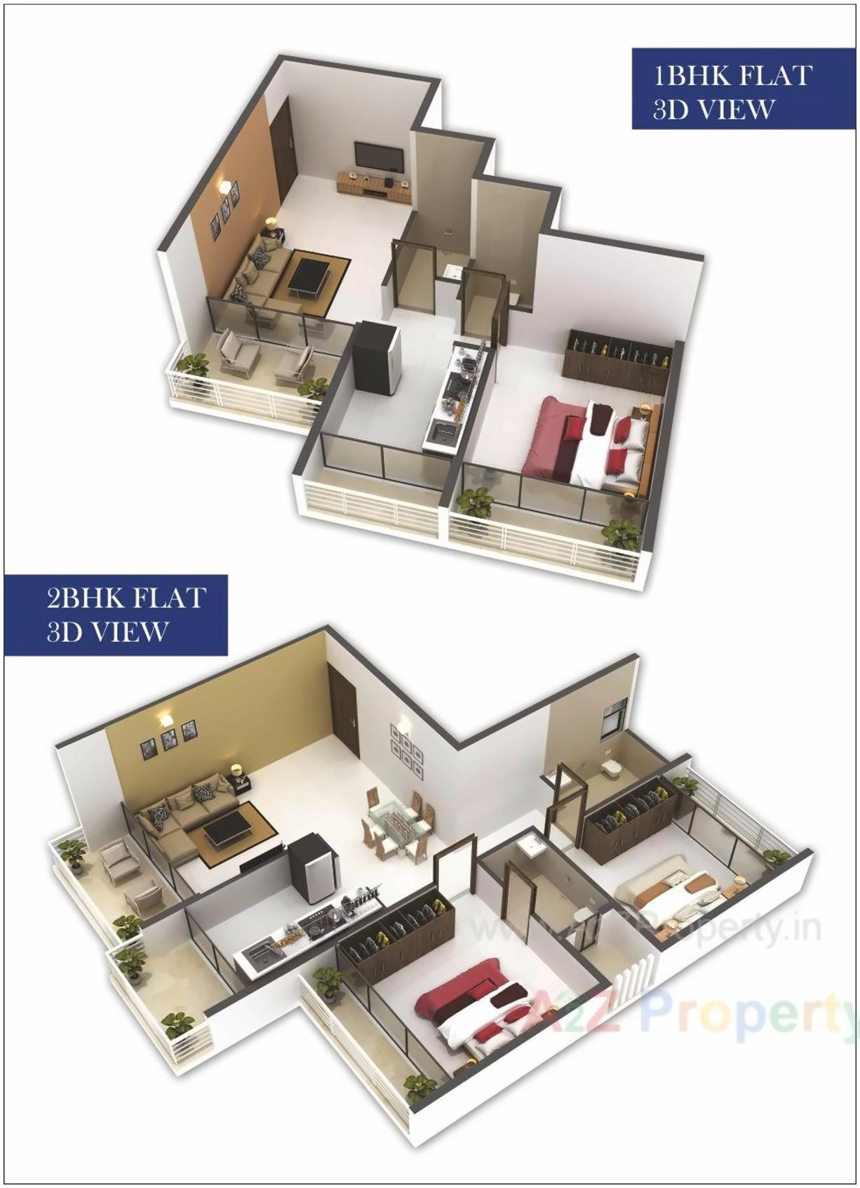 Layout of real estate project Infinity Elite located at Bokadvira, Raigarh, Maharashtra