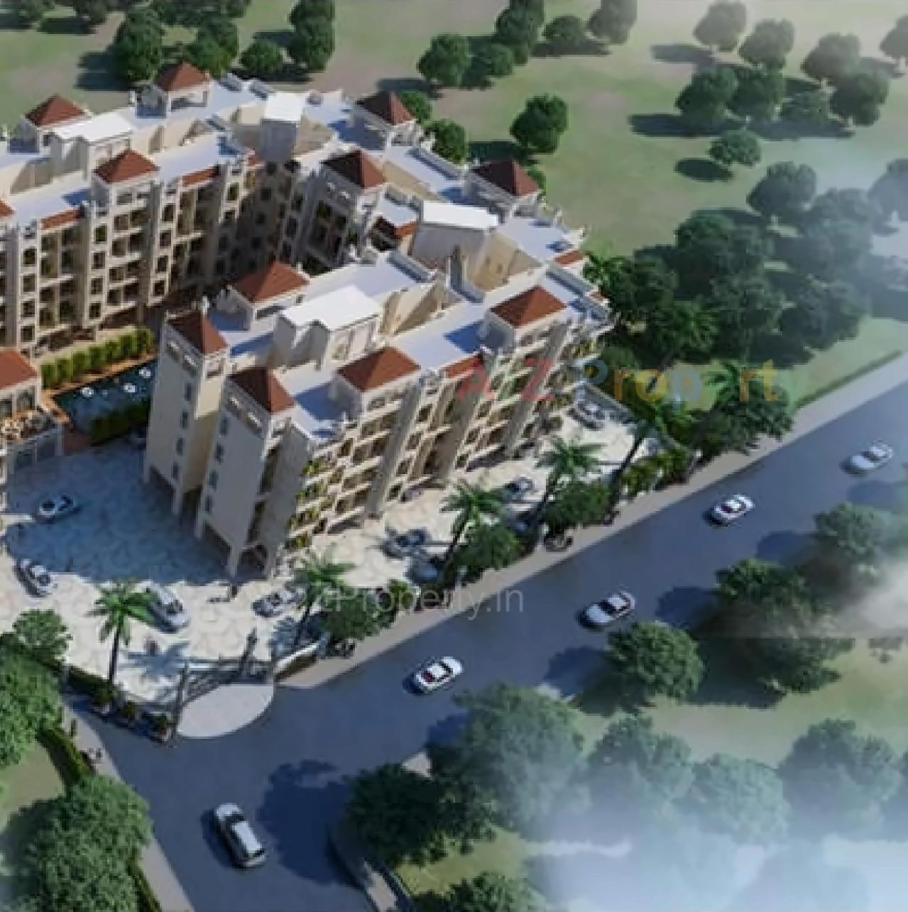 3D Elevation of real estate project Jijai Complex located at Ghot, Raigarh, Maharashtra