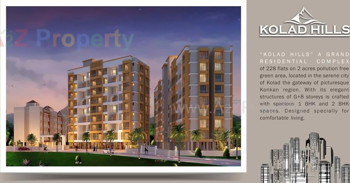 3D Elevation of real estate project Kolad Hills located at Kolad, Raigarh, Maharashtra