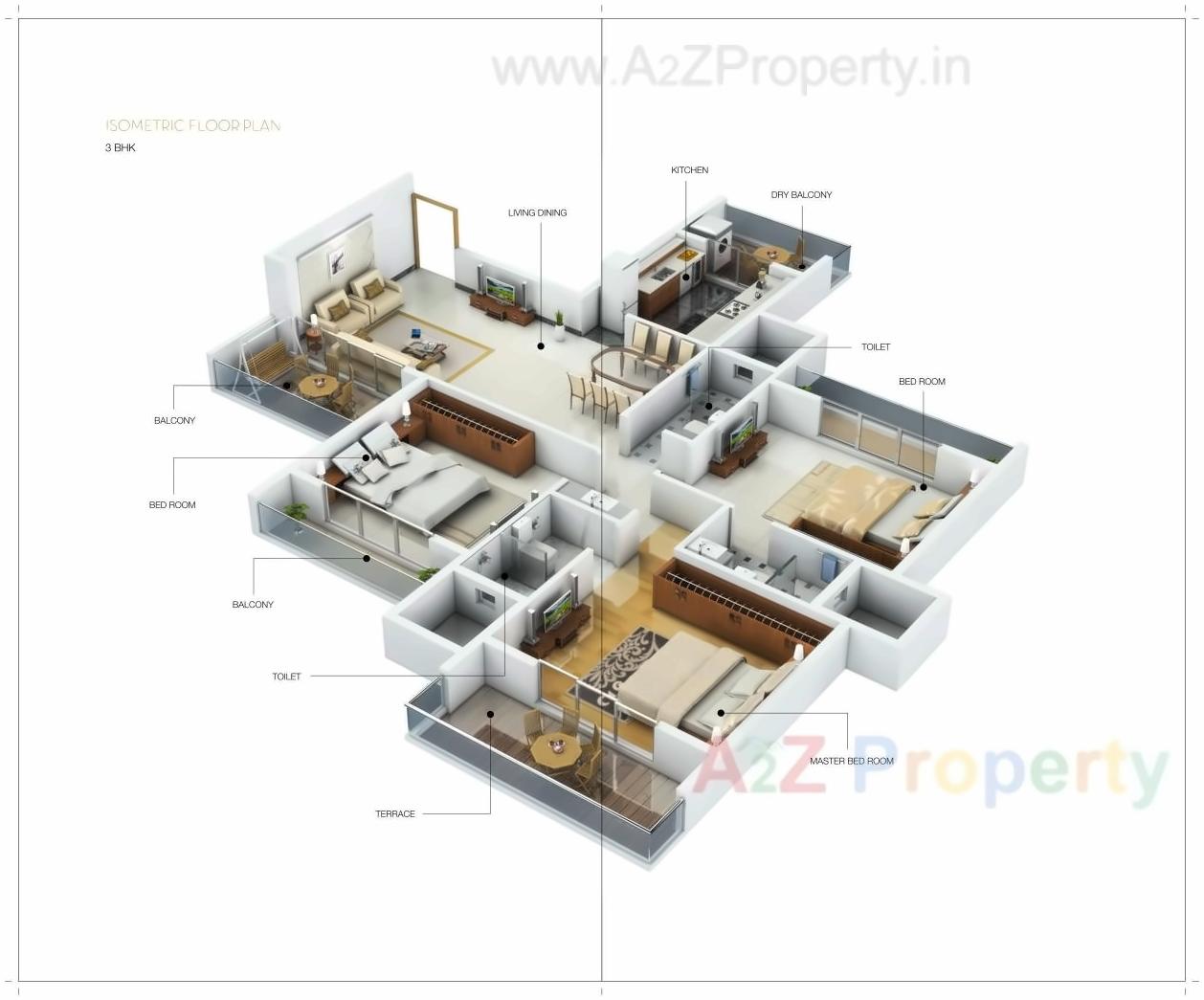 Layout of real estate project Krishh Celestia located at Owe, Raigarh, Maharashtra