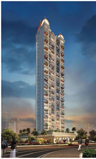 Elevation of real estate project Krishh Celestia located at Owe, Raigarh, Maharashtra