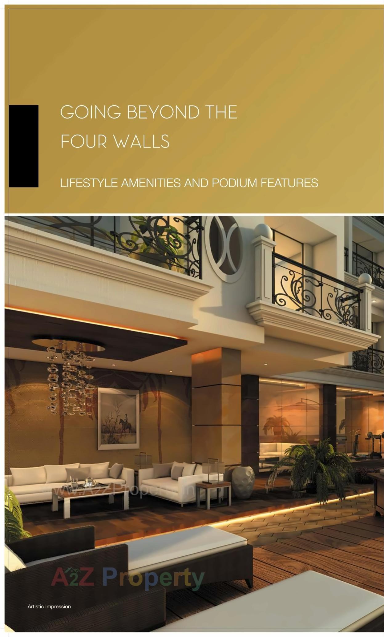 3D Elevation of real estate project Krishh Celestia located at Owe, Raigarh, Maharashtra