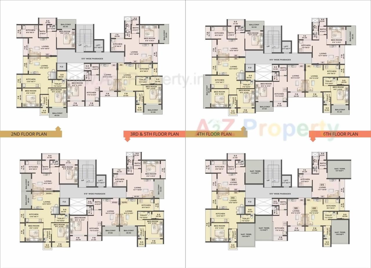 Layout of real estate project Krishna Apartment located at Ulawe, Raigarh, Maharashtra