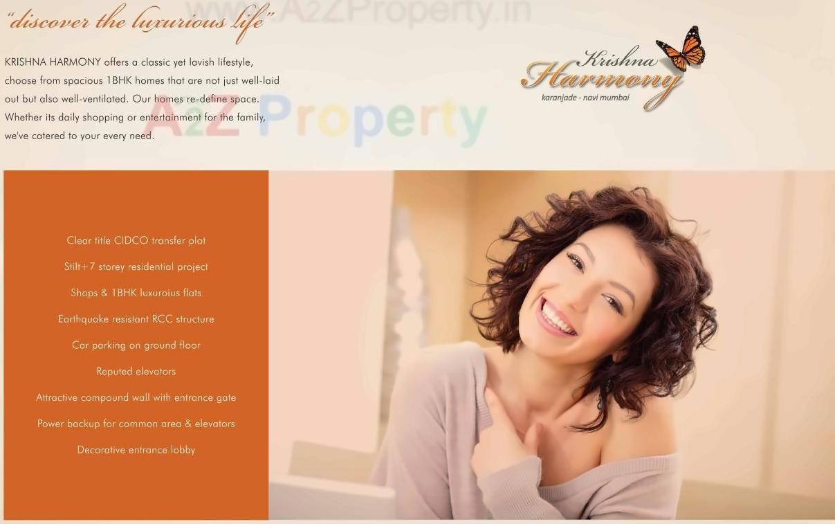  of real estate project Krishna Harmony located at Karanjade, Raigarh, Maharashtra