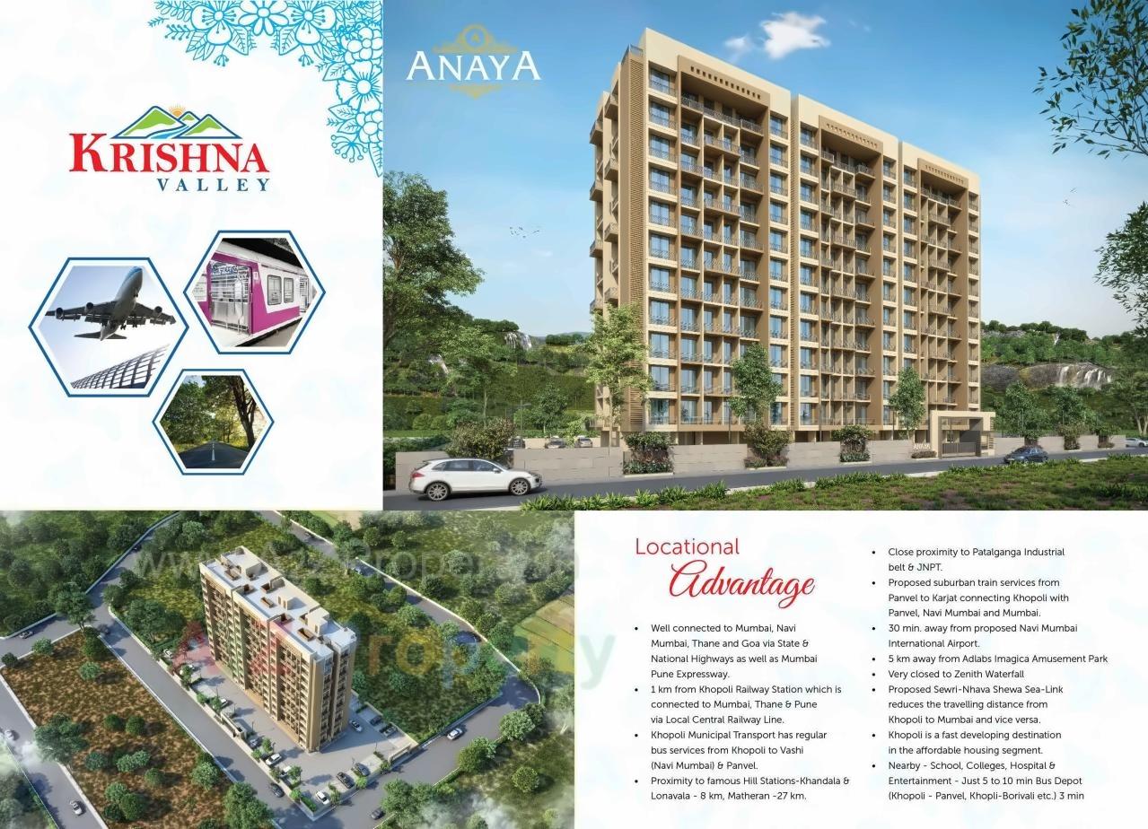 3D Elevation of real estate project Krishna Valley located at Khopoli, Raigarh, Maharashtra