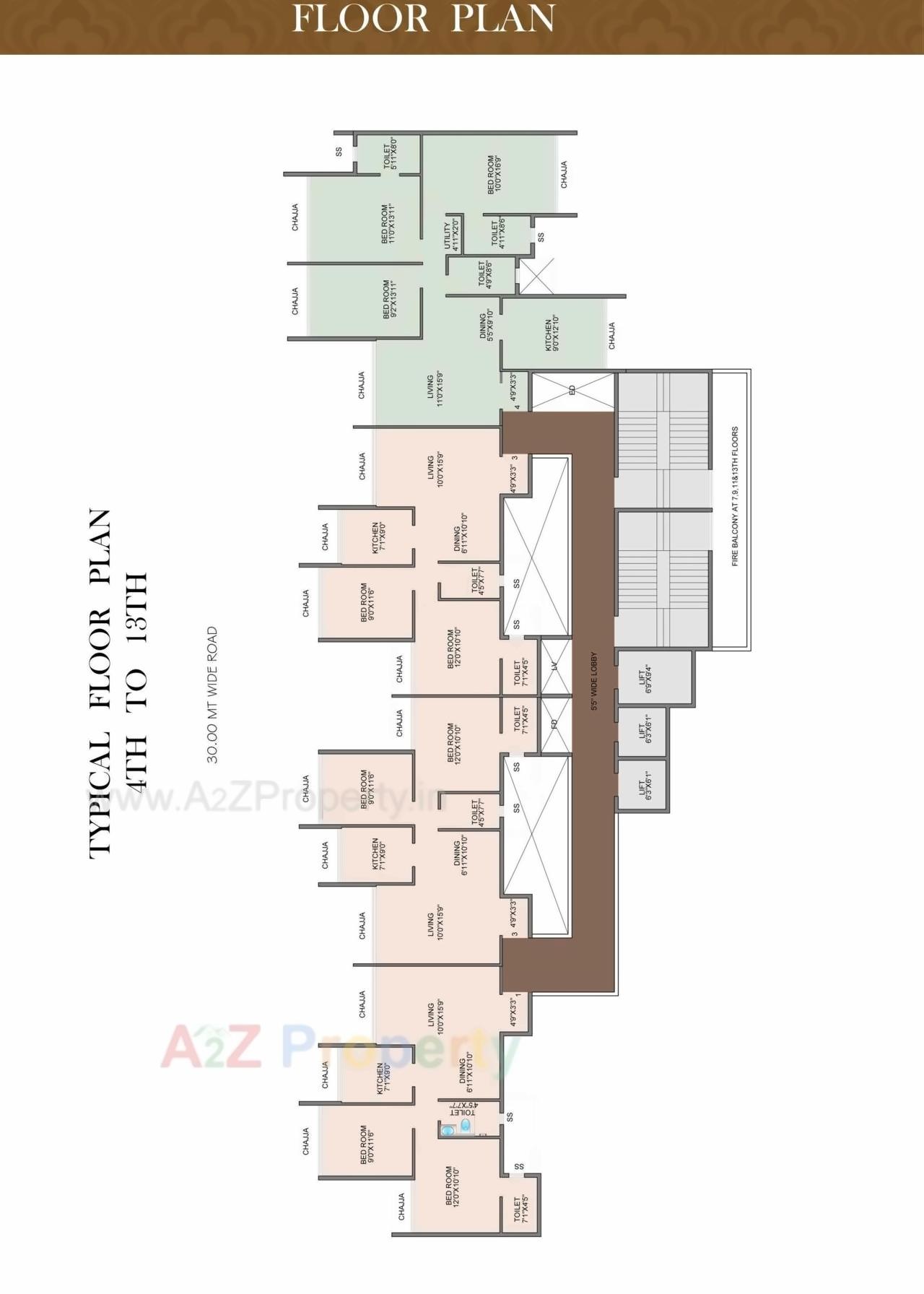 Layout of real estate project La Palacio located at Ulawe, Raigarh, Maharashtra