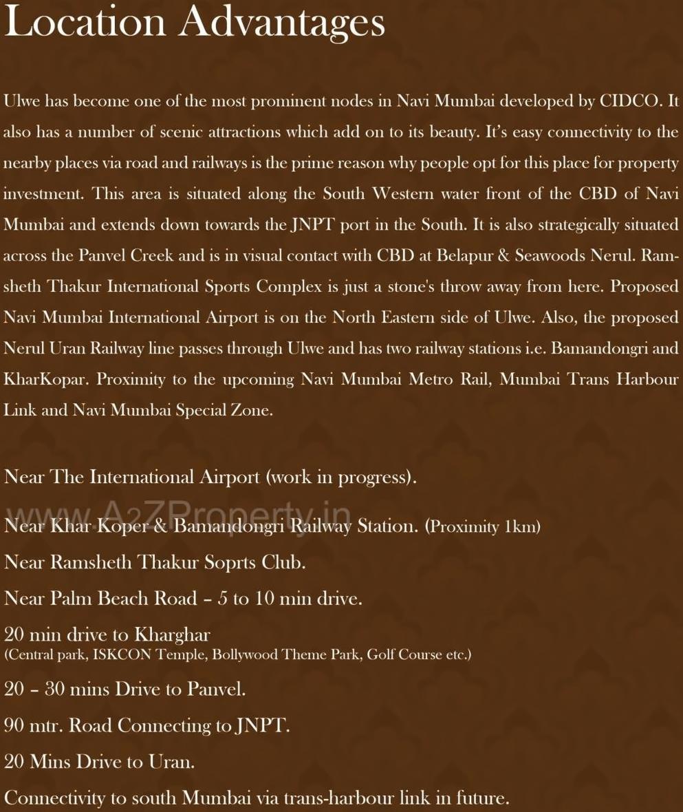  of real estate project La Palacio located at Ulawe, Raigarh, Maharashtra