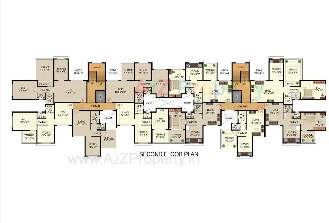 Layout of real estate project Lake View Residency located at Chikhale, Raigarh, Maharashtra