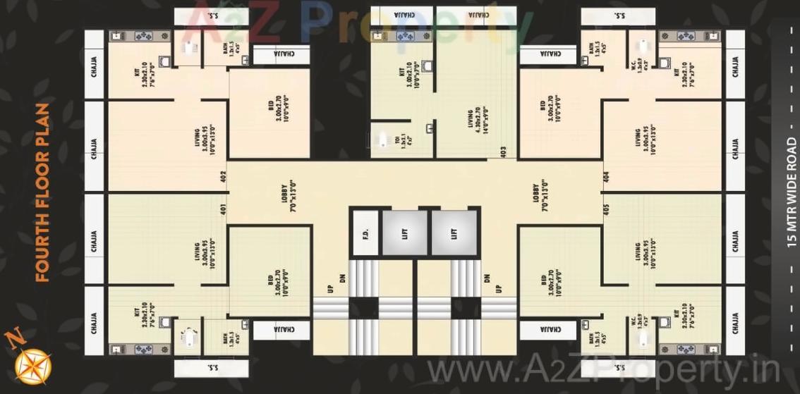 Layout of real estate project Landmaark Luxuria located at Ulawe, Raigarh, Maharashtra