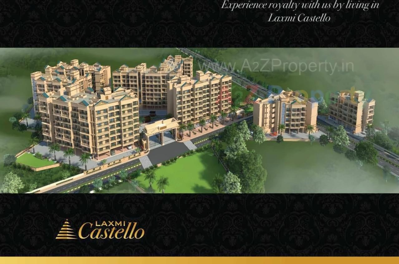 3D Elevation of real estate project Laxmi Castello located at Bopele, Raigarh, Maharashtra