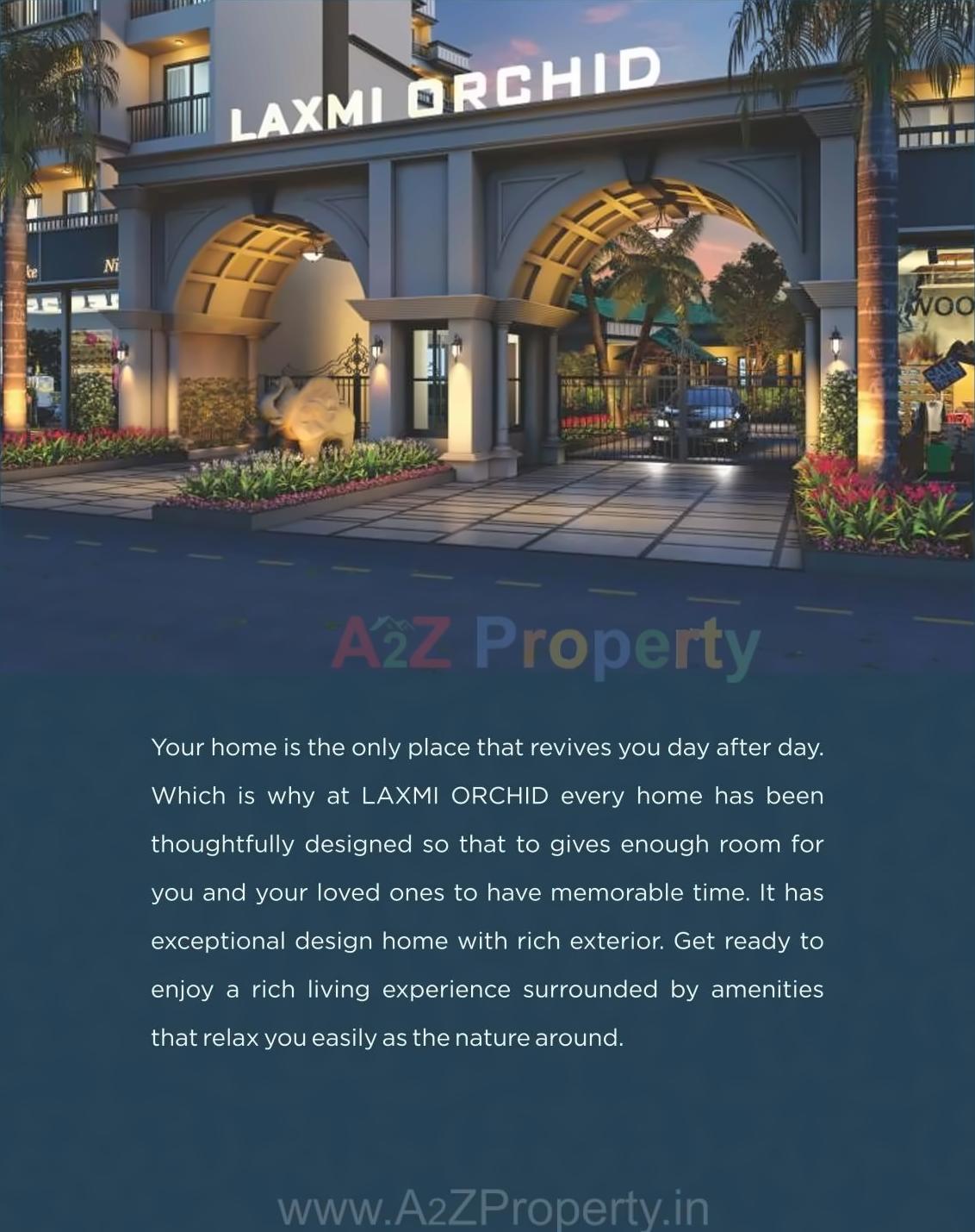 3D Elevation of real estate project Laxmi Orchid located at Dhamote, Raigarh, Maharashtra