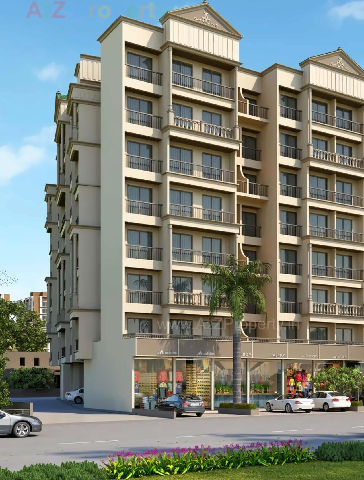 3D Elevation of real estate project Laxmi Orchid located at Dhamote, Raigarh, Maharashtra