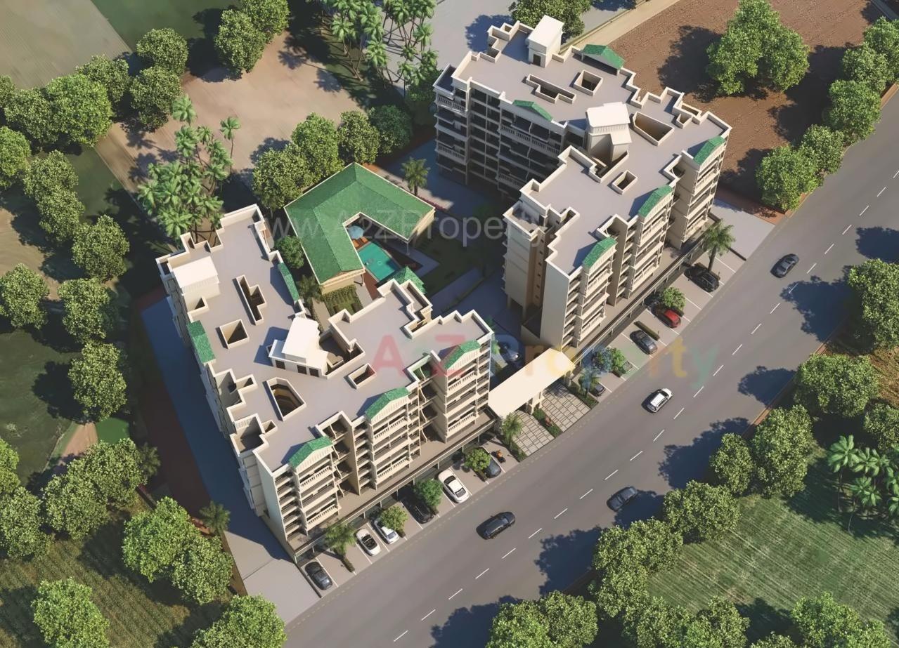3D Elevation of real estate project Laxmi Orchid located at Dhamote, Raigarh, Maharashtra