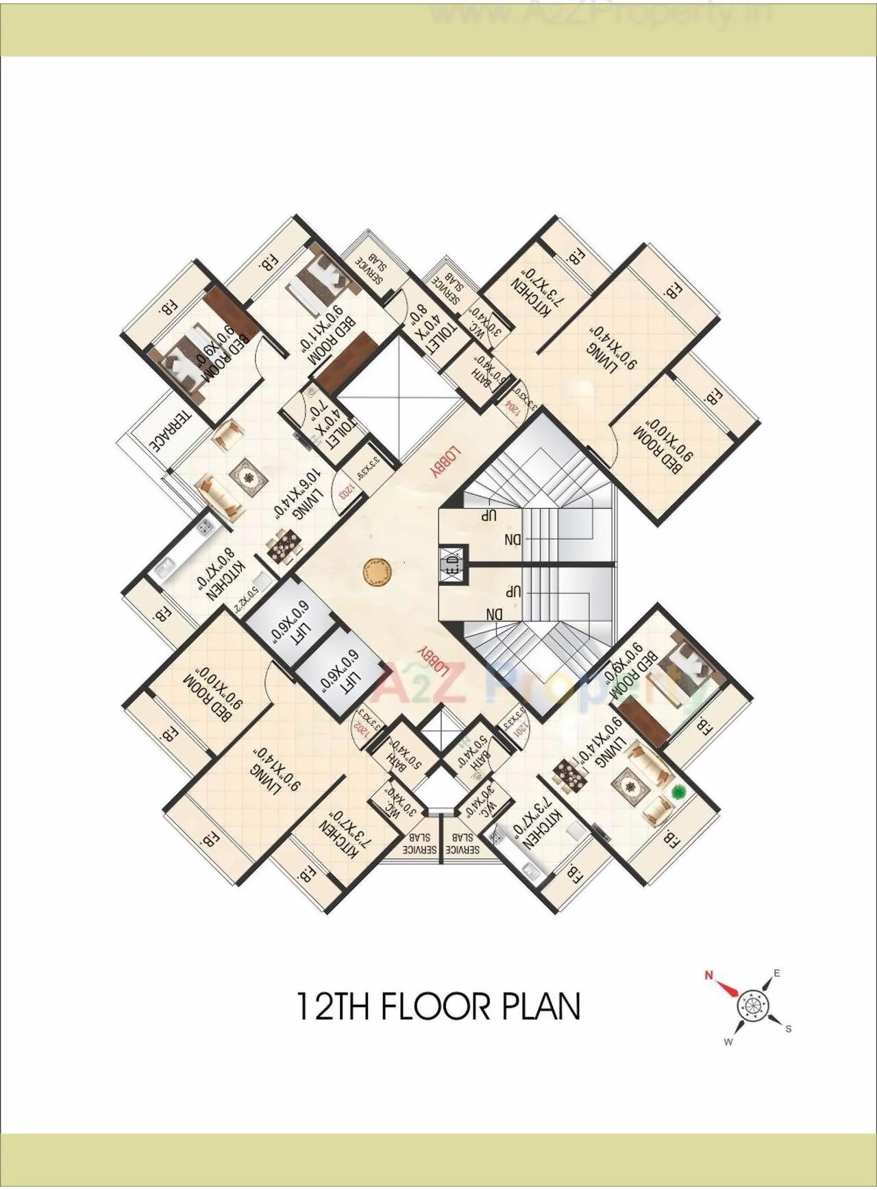 Layout of real estate project Love Spring located at Kamothe-, Raigarh, Maharashtra
