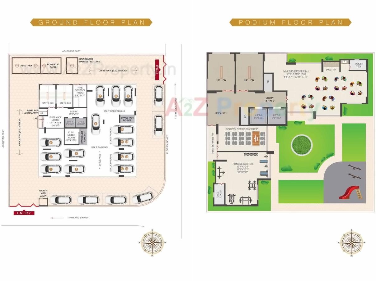 Layout of real estate project Luxus Tower located at Kharghar, Raigarh, Maharashtra