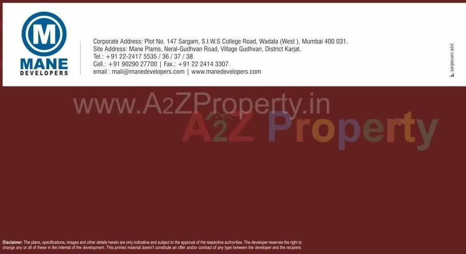  of real estate project Mane Palms located at Gudhavan, Raigarh, Maharashtra