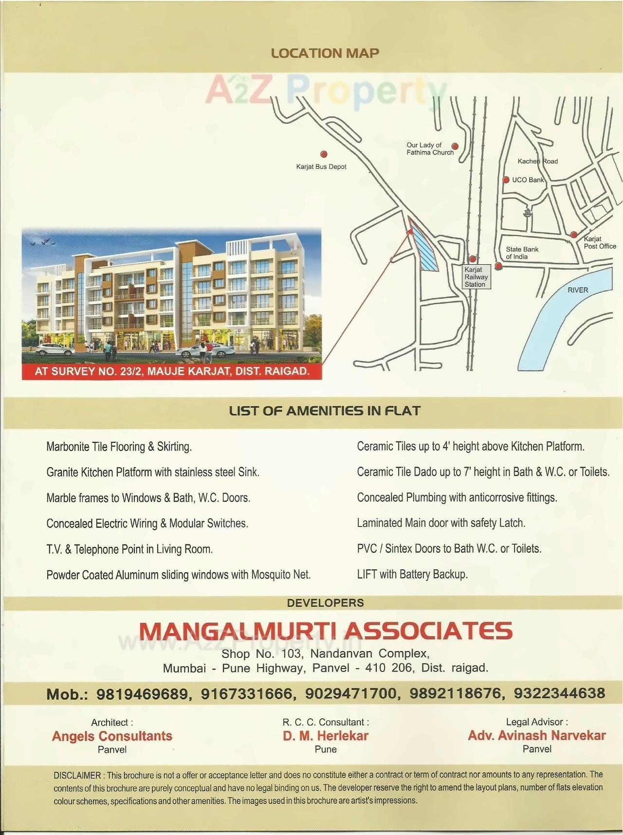  of real estate project Mangalmurti Darshan located at Karjat, Raigarh, Maharashtra