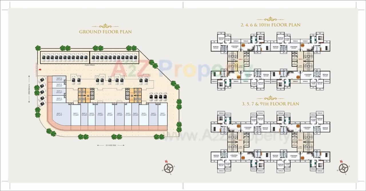 Layout of real estate project Maple Ivy located at Ulawe, Raigarh, Maharashtra