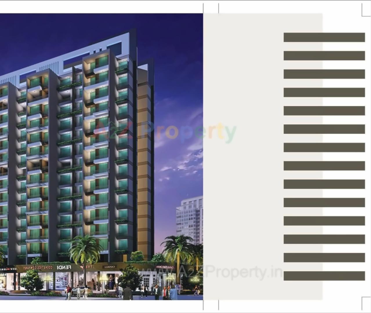 3D Elevation of real estate project Maple Ivy located at Ulawe, Raigarh, Maharashtra