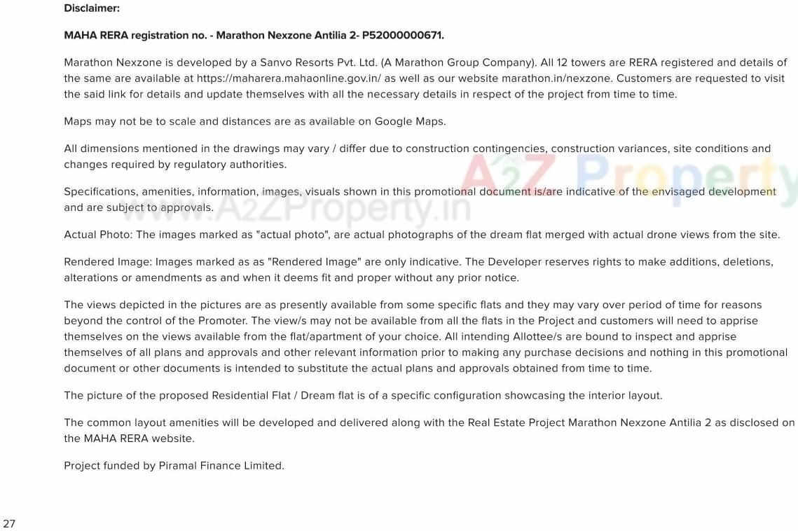 Image 10617 15 of real estate project Marathon Nexzone Atria located at Kolkhe, Raigarh, Maharashtra