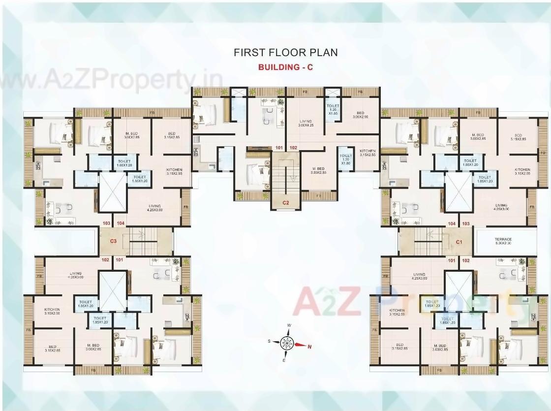 Layout of real estate project Mateshwari Desire located at Panvel, Raigarh, Maharashtra