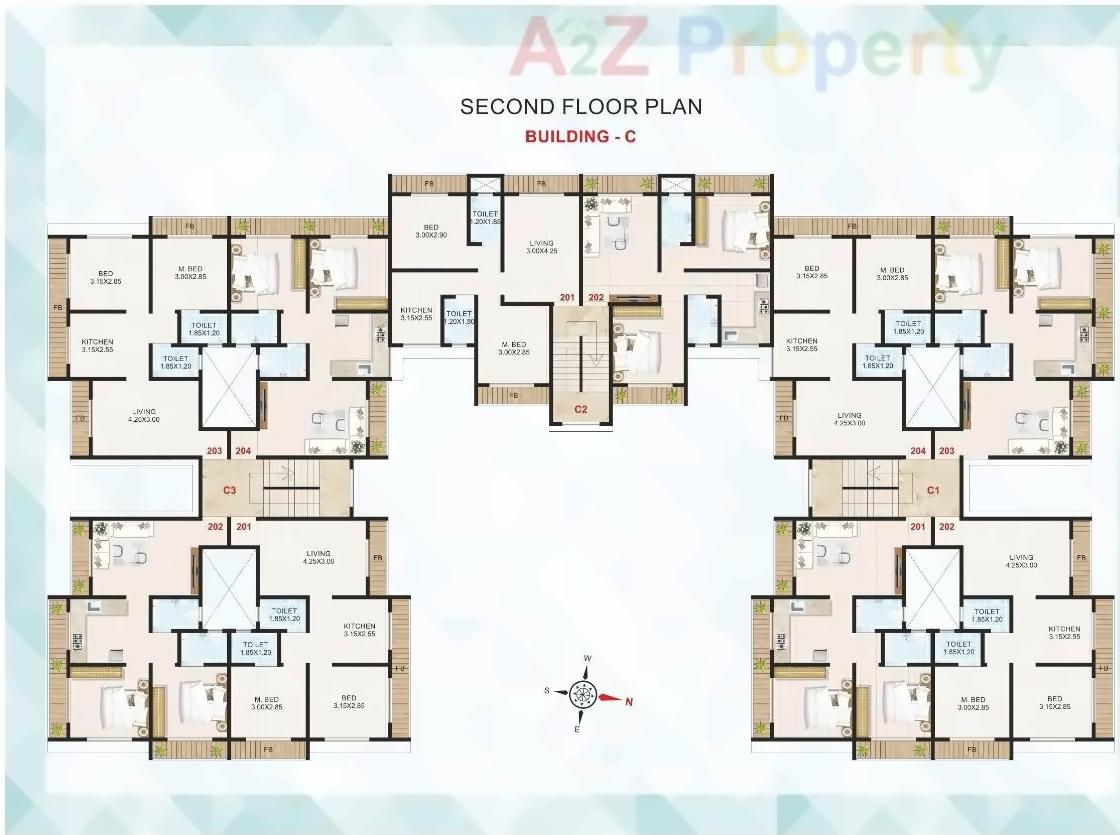 Layout of real estate project Mateshwari Desire located at Panvel, Raigarh, Maharashtra