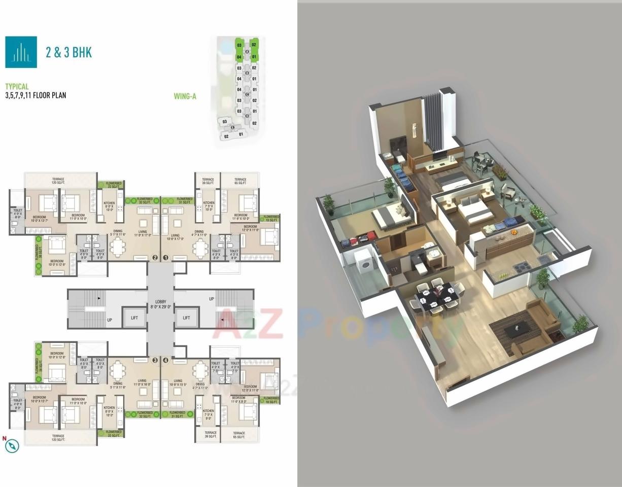 Layout of real estate project Mayuresh Delta located at Ulawe, Raigarh, Maharashtra