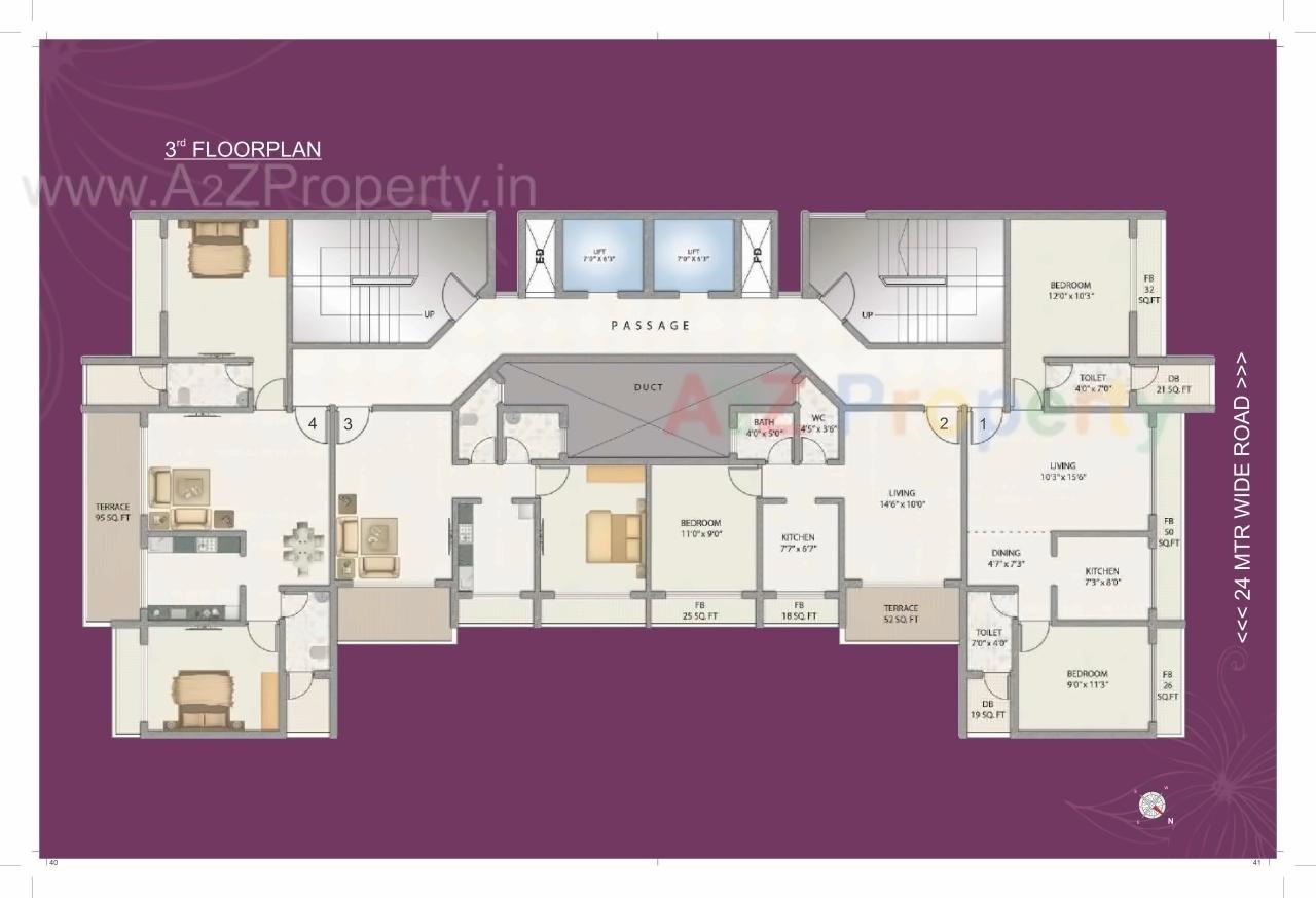 Layout of real estate project Mega Ista located at Ulawe, Raigarh, Maharashtra