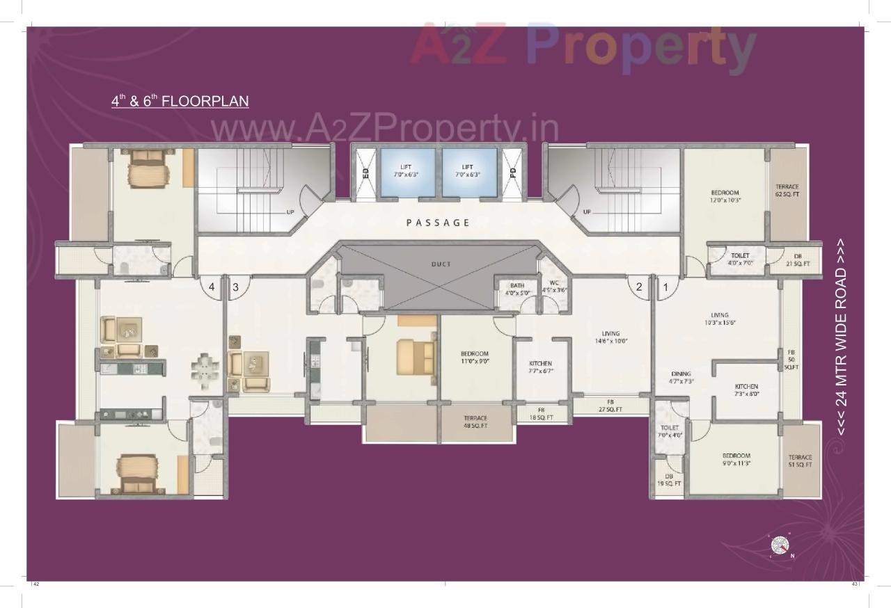 Layout of real estate project Mega Ista located at Ulawe, Raigarh, Maharashtra