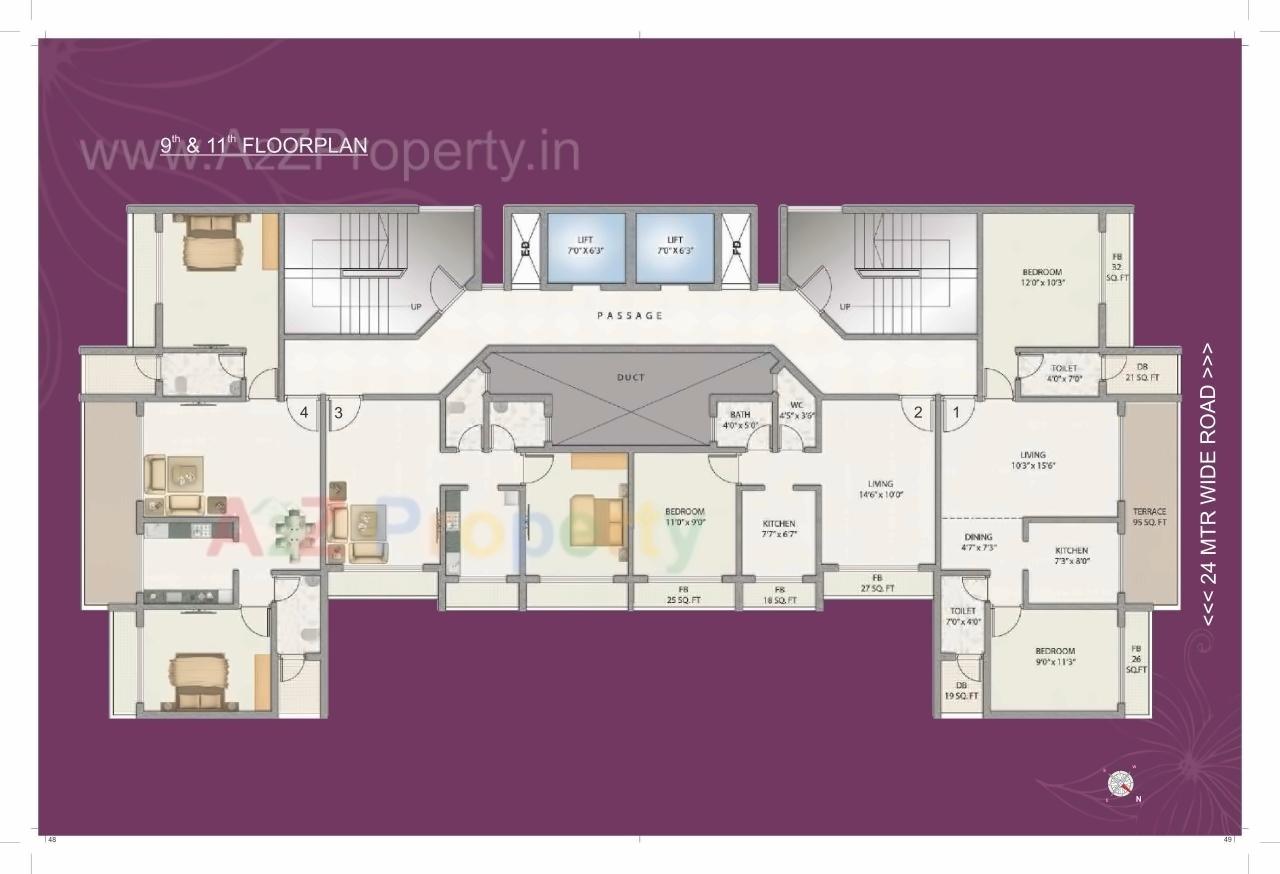 Layout of real estate project Mega Ista located at Ulawe, Raigarh, Maharashtra