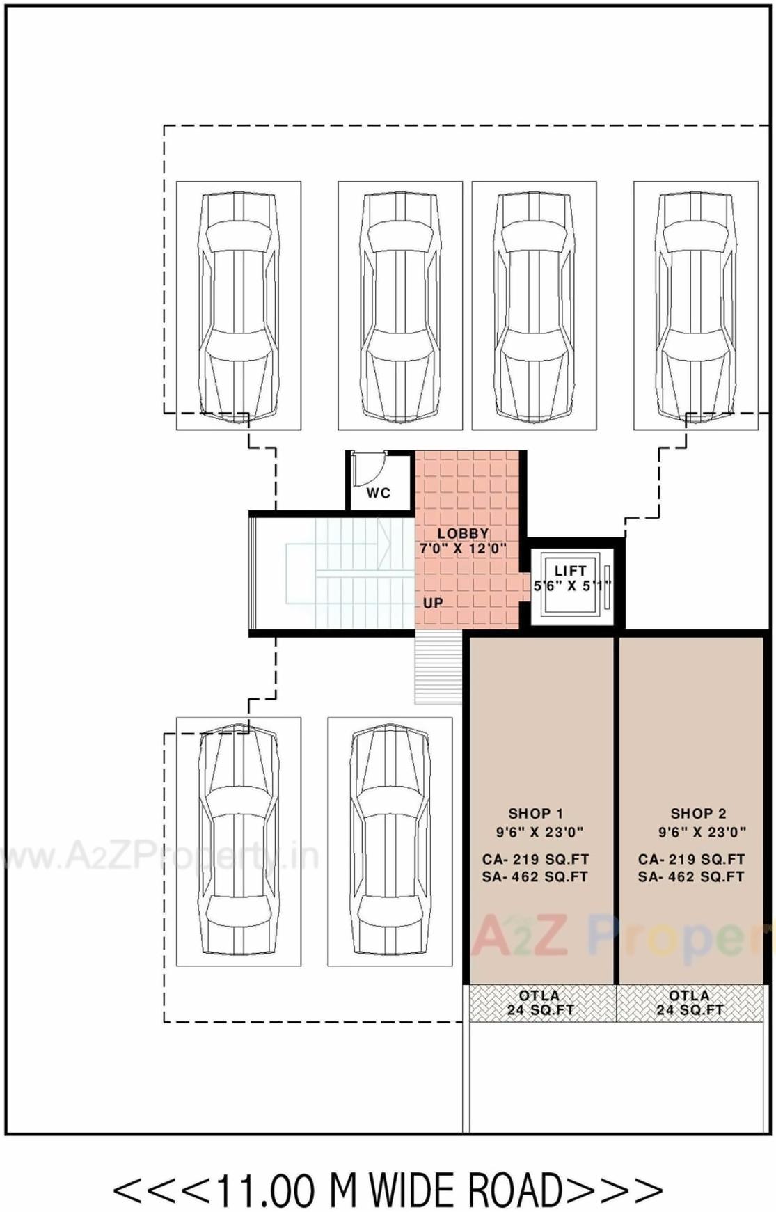 Layout of real estate project Mega Nexus located at Ulawe, Raigarh, Maharashtra