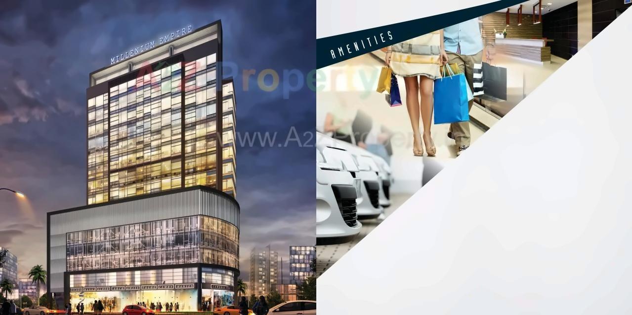 3D Elevation of real estate project Millenium Empire located at Kharghar, Raigarh, Maharashtra