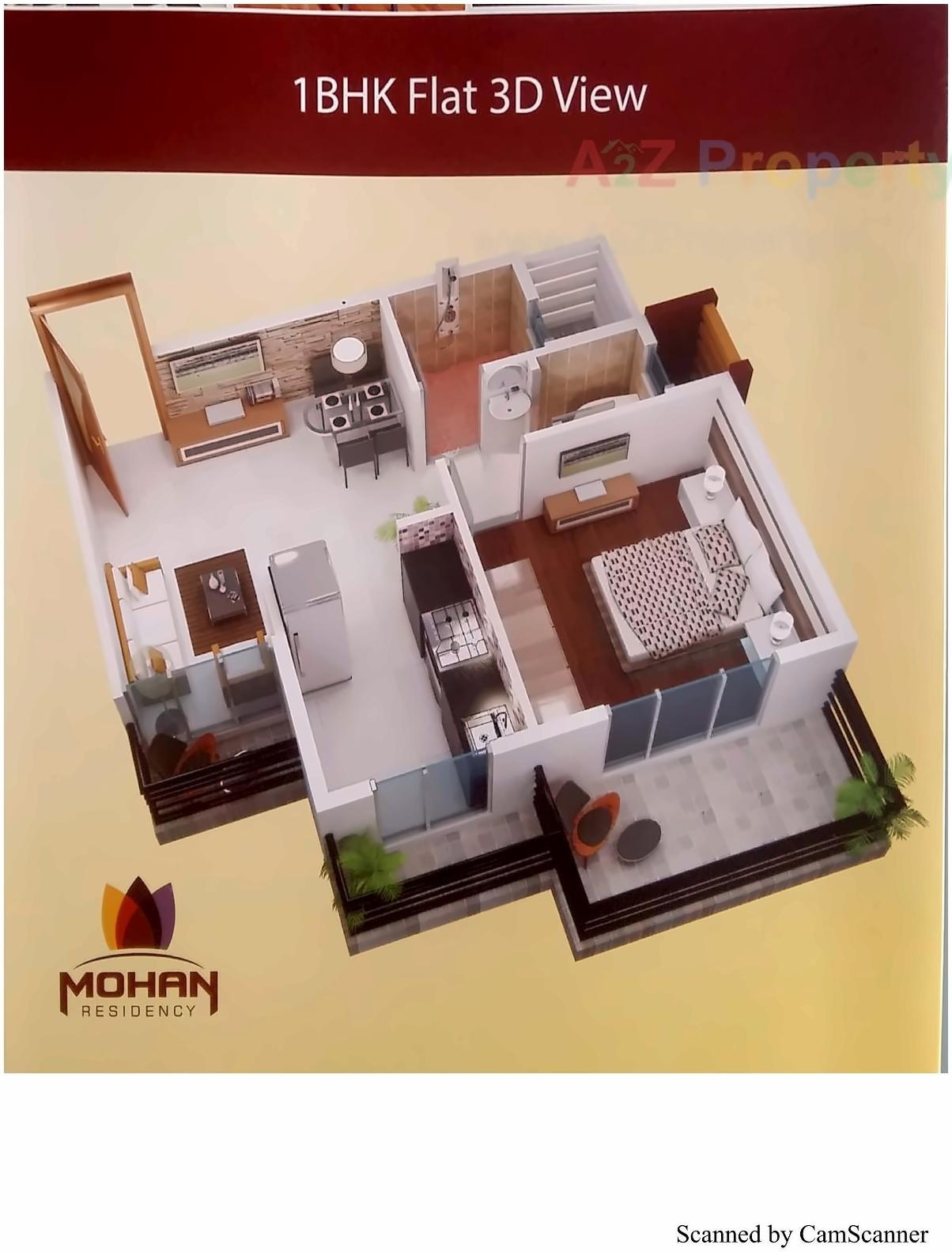 Layout of real estate project Mohan Residency located at Ulawe, Raigarh, Maharashtra