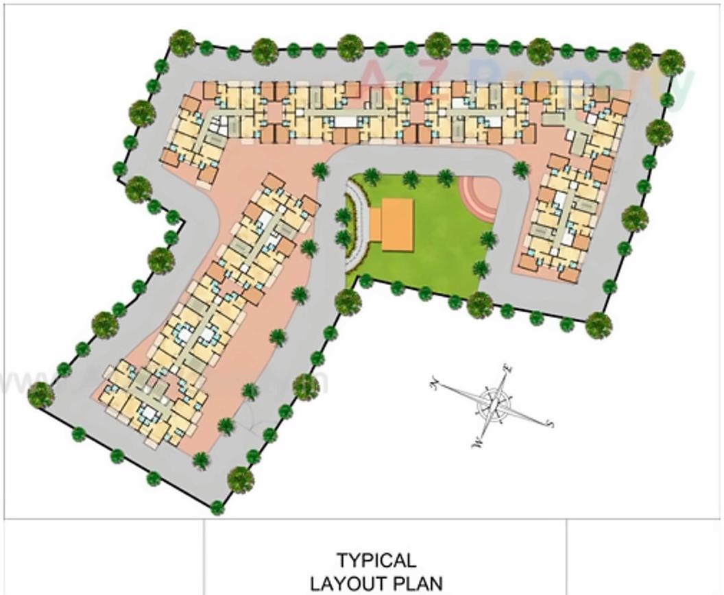 Layout of real estate project Moraj Maa Smriti located at Khopoli, Raigarh, Maharashtra